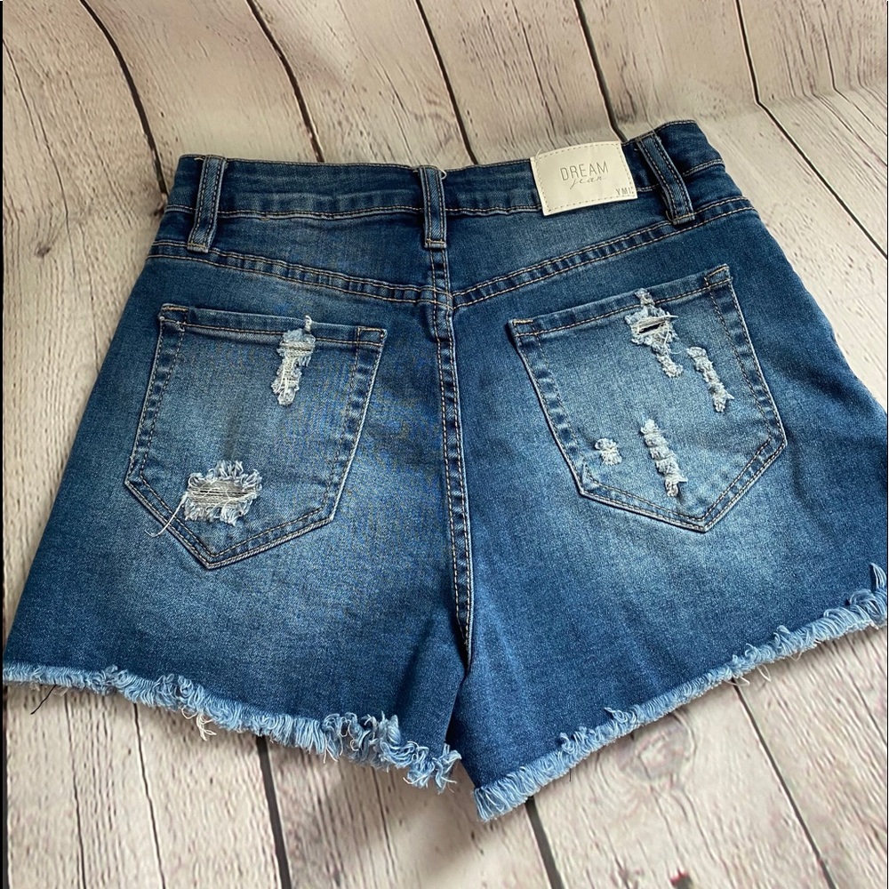 High Rise Jean Short Cutoff - Picture 2 of 4